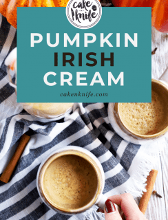 Homemade Pumpkin Non-Alcoholic Irish Cream Pinterest Picture