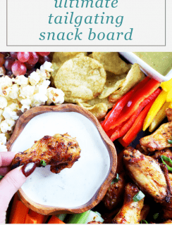 How To Make The Ultimate Tailgating Snack Board | Cake 'n Knife 2 Tailgating Snack Board Pinterest Image