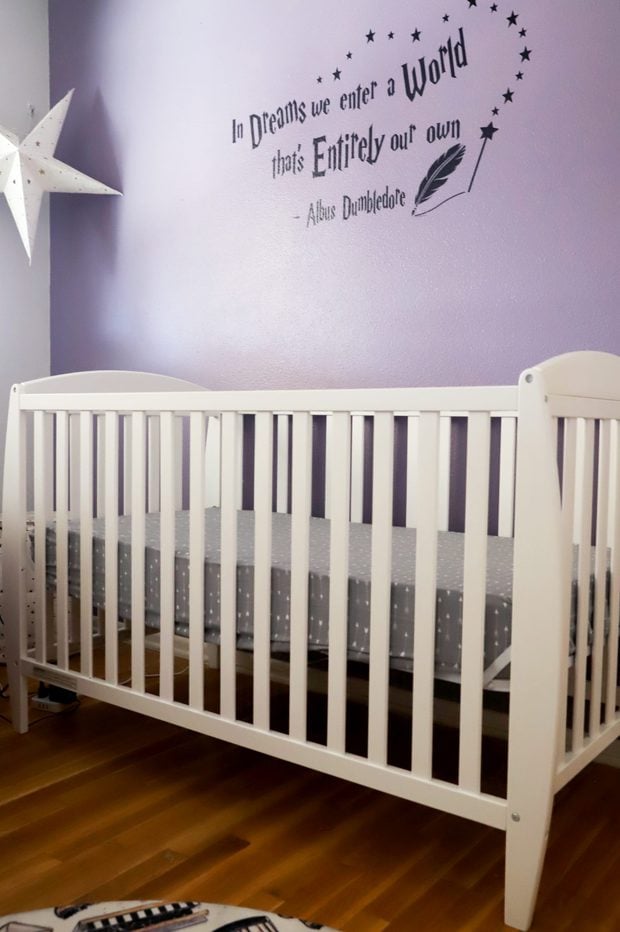 Harry Potter Nursery Reveal with Photos Cake 'n Knife