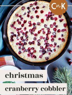 Christmas Cranberry Cobbler Pinterest photo