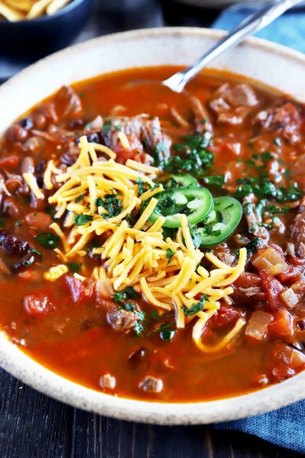 Instant pot online steak chili
