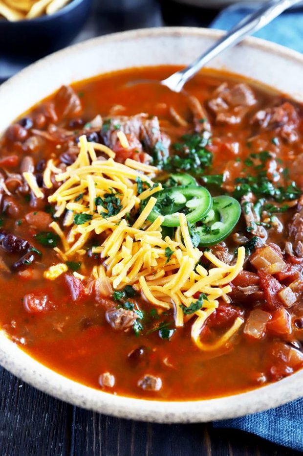 Bowl with Instant Pot chili image