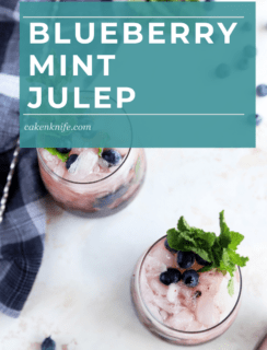 Blueberry Mint Julep Pinterest Image