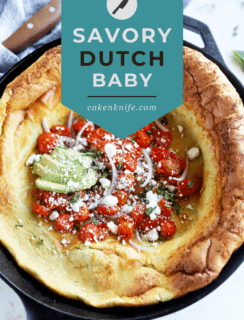 Pinterest Image Savory Dutch Baby