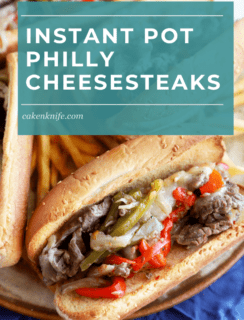 Pinterest image for philly cheesesteaks