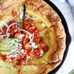 Sliced skillet pancake image