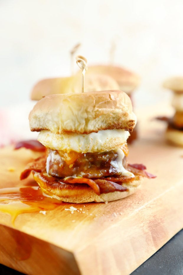 Runny egg slider photo