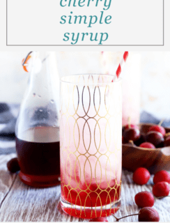 Cherry Simple Syrup Pinterest Picture