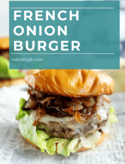 French Onion Burger Pinterest Image