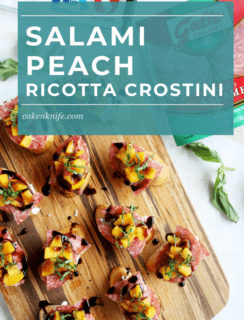 Salame Peach Ricotta Crostini Pinterest Graphic