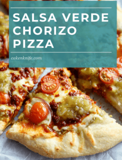 Salsa Verde Chorizo Pizza Pinterest Graphic