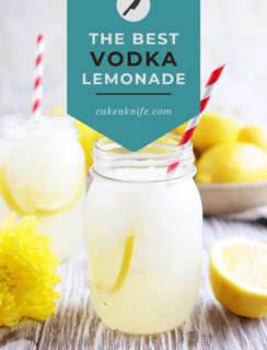 Homemade Vodka Lemonade Pinterest Graphic