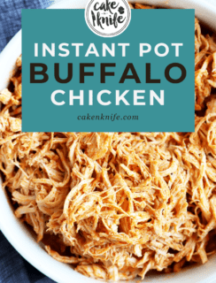 Instant Pot Buffalo Chicken Pinterest Image