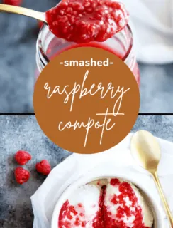 Smashed Raspberry Compote Pinterest Photo