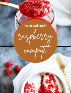 Smashed Raspberry Compote Recipe | Cake 'n Knife