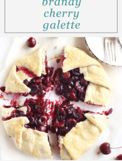 Brandy Cherry Galette Pinterest Graphic