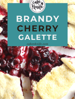 Brandy Cherry Galette Pinterest Image