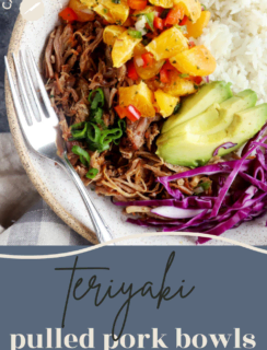 Teriyaki Pulled Pork Bowls Pinterest Photo