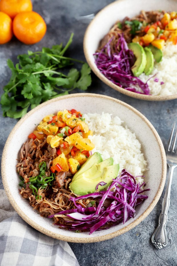 Pulled pork and mandarin salsa image