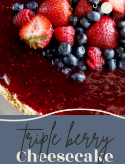 Triple Berry Cheesecake Pinterest Picture