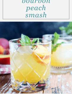 Bourbon Peach Smash Pinterest Graphic