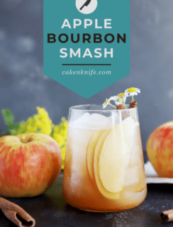 Apple Bourbon Smash Cocktail Pinterest Picture