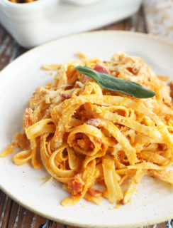 Side photo butternut squash pasta