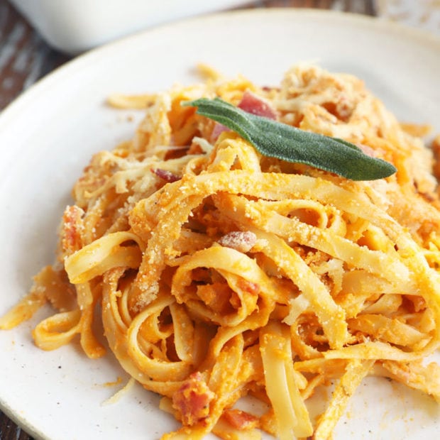 Side photo butternut squash pasta