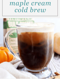 Maple Sweet Cream Cold Brew Pinterest Image