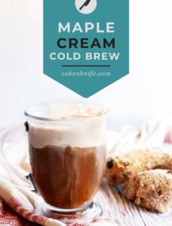 Maple Sweet Cream Cold Brew Pinterest Graphic