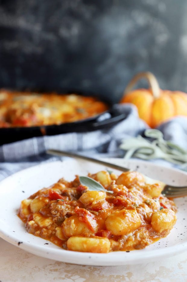 Plate of pumpkin gnocchi image