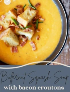 Butternut Squash Soup Pinterest Photo