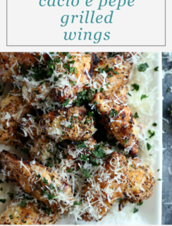 Cacio e Pepe Grilled Wings Pinterest Graphic