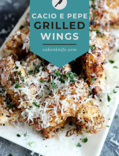 Cacio e Pepe Grilled Wings Pinterest Image