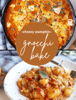 Cheesy Pumpkin Gnocchi Bake Pinterest Image