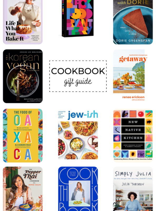 Cookbooks guide graphic for Pinterest