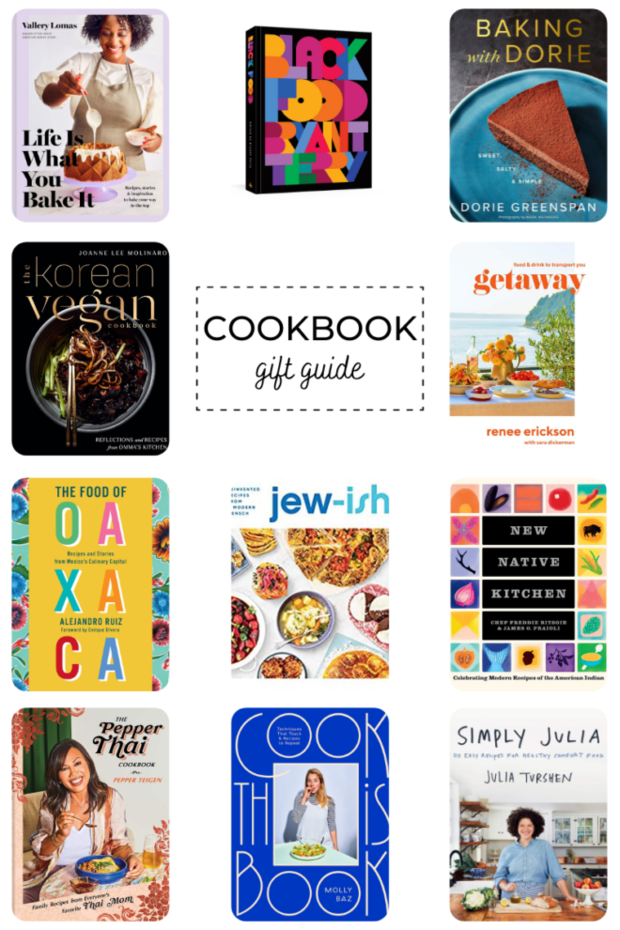 Cookbooks guide graphic for Pinterest