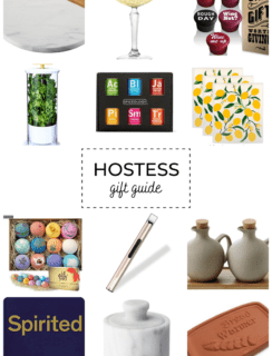 Gifts for the Host Holiday Gift Guide Pinterest Graphic