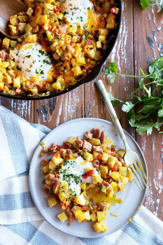 Plate of southwestern ham hash image