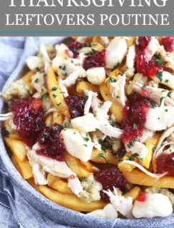 Thanksgiving Leftovers Poutine Pinterest Image