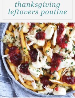 Thanksgiving Leftovers Poutine Pinterest Image