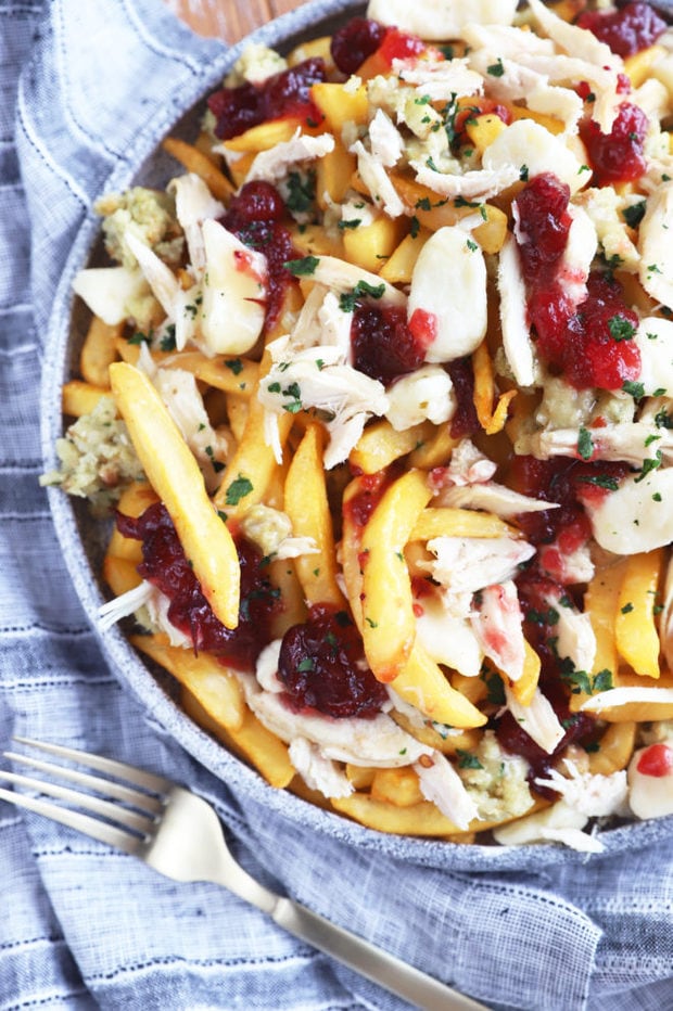 Platter of fries with gravy and cheese curds image