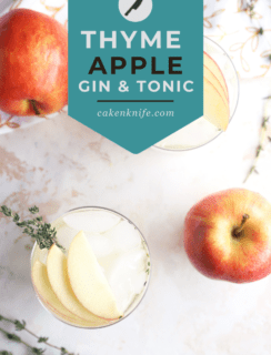 Thyme Apple Gin and Tonic Pinterest Image