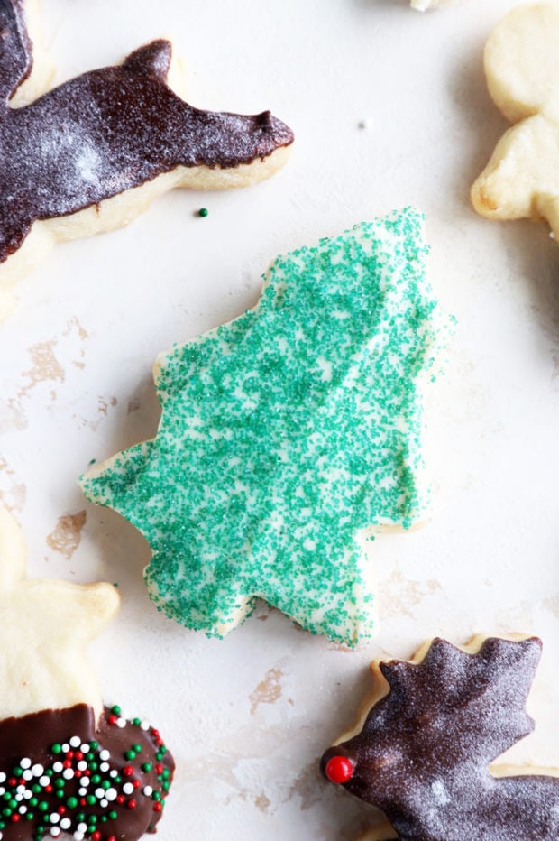 Christmas tree cookie image