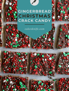Gingerbread Christmas Crack Candy Pinterest Image