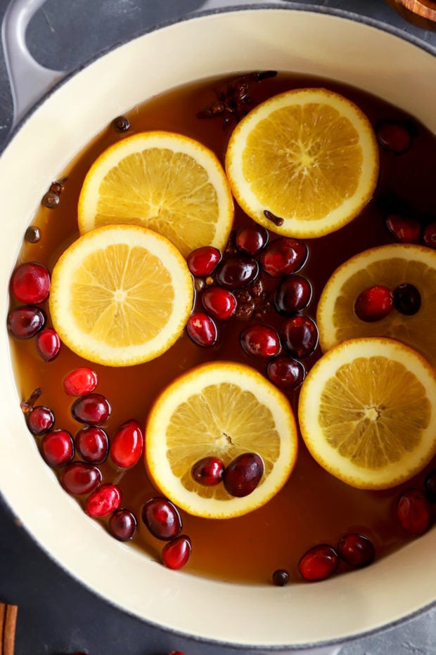 Image of cider in stockpot