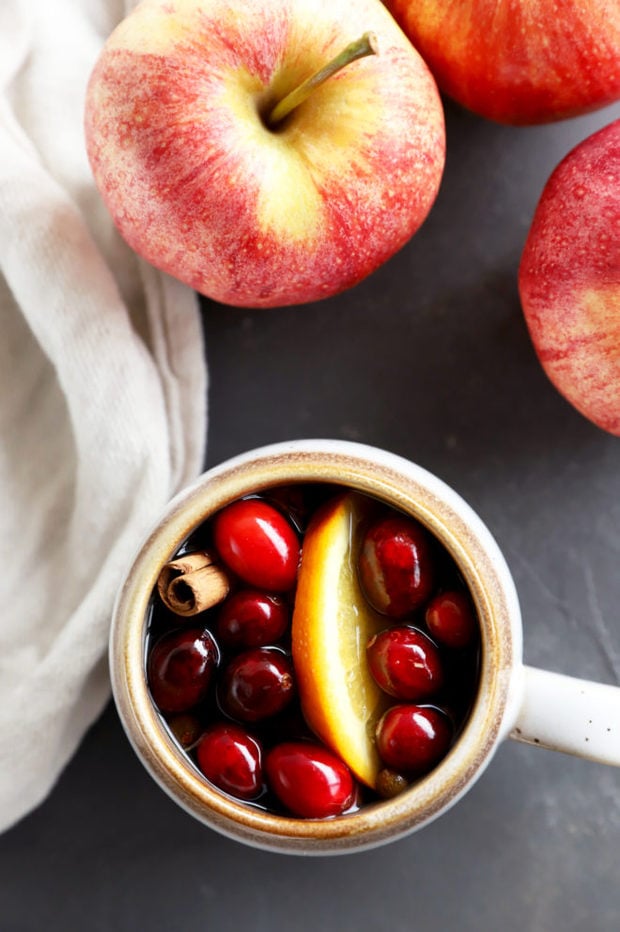 Image of hot mulled cider in a mug