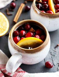 Apple cider in mugs image
