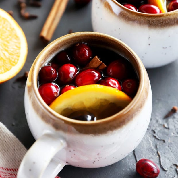 Apple cider in mugs image