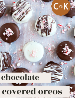 Chocolate covered oreos Pinterest image